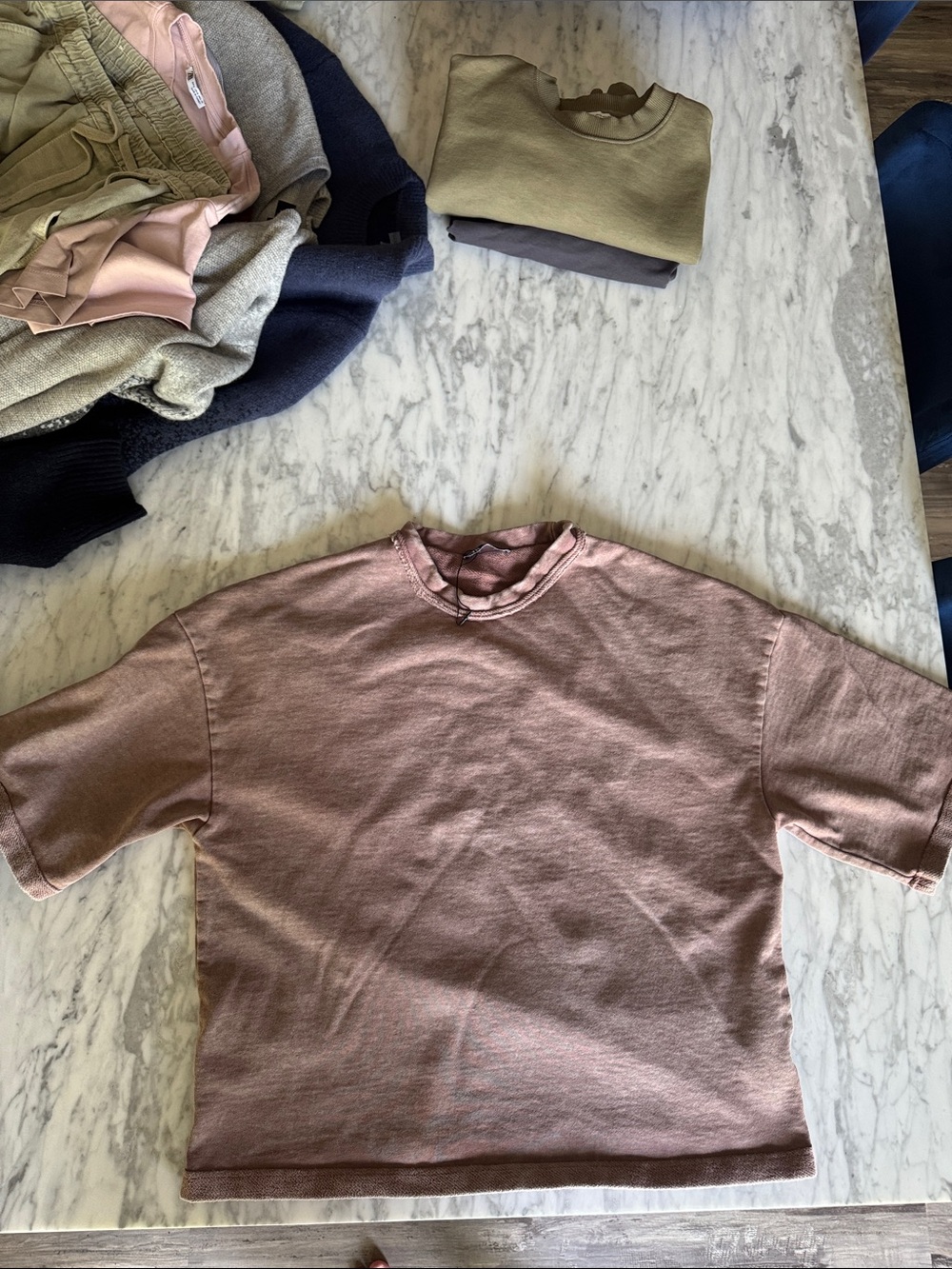 Zara Dusty Rose Crewneck Sweatshirt